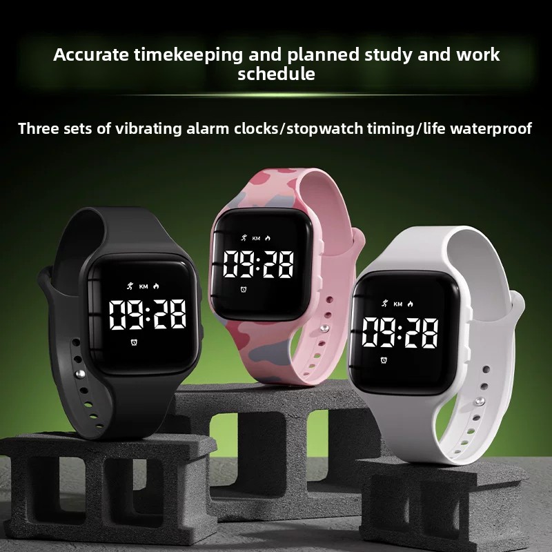 어린이용 LED 디지털 무음 진동 알람 스마트 워치,  - Running Watch 리뷰 및 가격