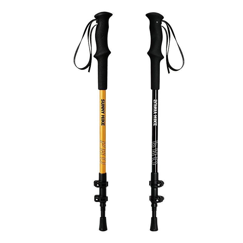 알루미늄 트레킹 폴 초경량 3단 하이킹 스틱 (외부 잠 - Trekking Pole Carbon 리뷰 및 가격