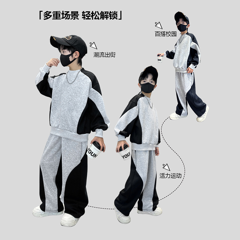 십대 소년 정장 가을 스포츠 세트 키즈 루즈 스웨터 스 - Running Gear Kids 리뷰 및 가격